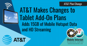 ATT Tablet Add-On Changes ATT Plan Changes